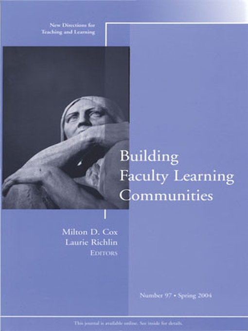 Title details for Building Faculty Learning Communities by Milton D. Cox - Available